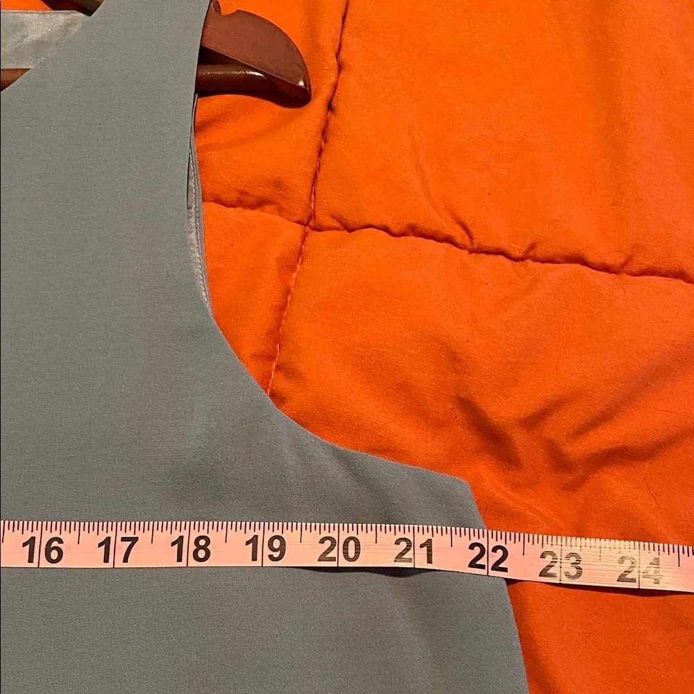 Eileen Fisher Silk Georgette Crepe Dress in Gray - Picture 6 of 8